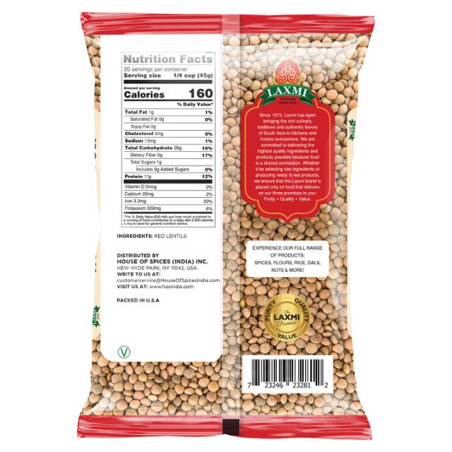 LAXMI RED CHORI 10X4LB