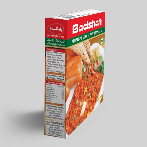BADSHAH BOMBAY PAVBHAJI MASALA 120X100 GM MC