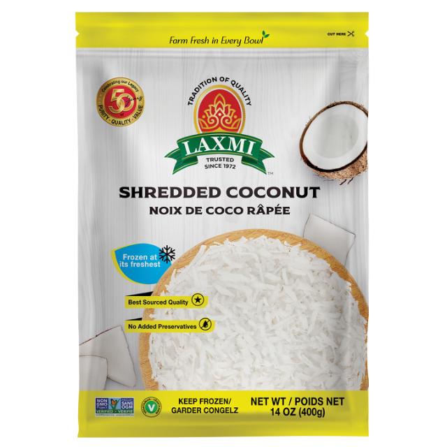 LX. FROZEN SHREDDED COCONUT 24X400GM (NON-GMO)[PS]