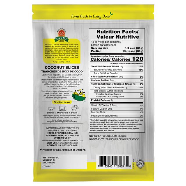 LX. FROZEN COCONUT SLICES 24X400 GM (NGMO) [PS]