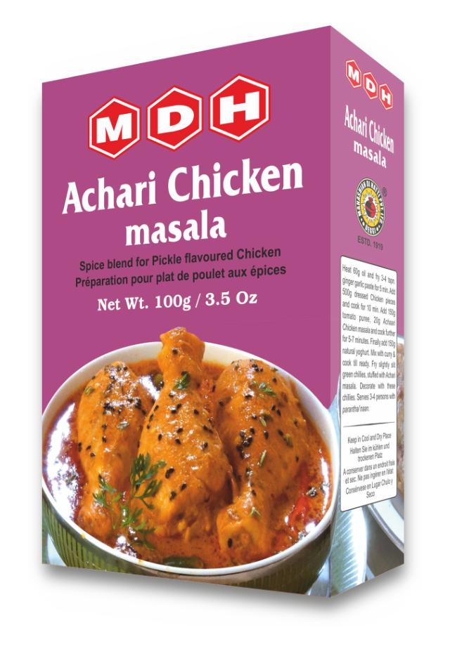 MDH ACHARI CHICKEN MASALA 60X100 GM MC