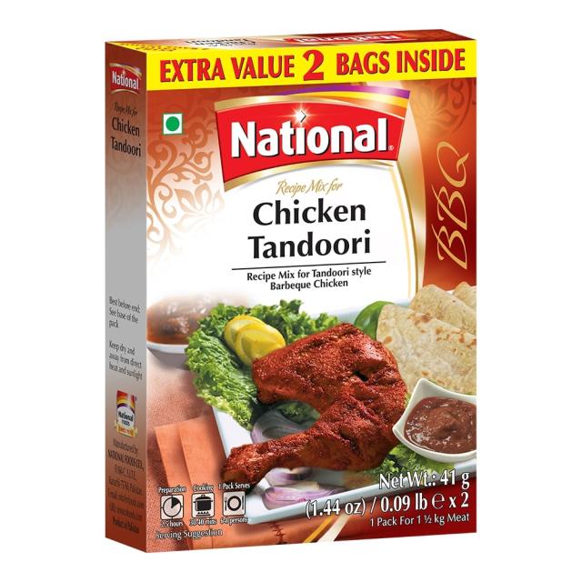 NATIONAL CHICKEN TANDOORI 6X41 GM
