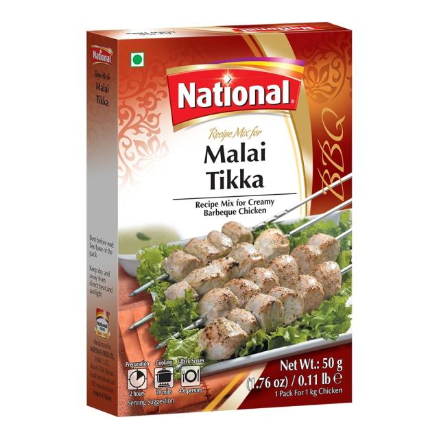 NATIONAL MALAI TIKKA 6X50 GM