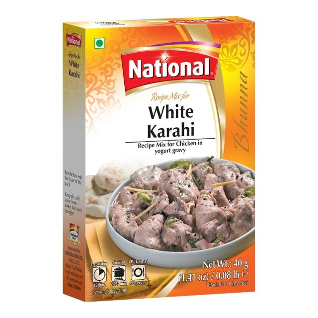 NATIONAL WHITE KARAHI 6X40 GM