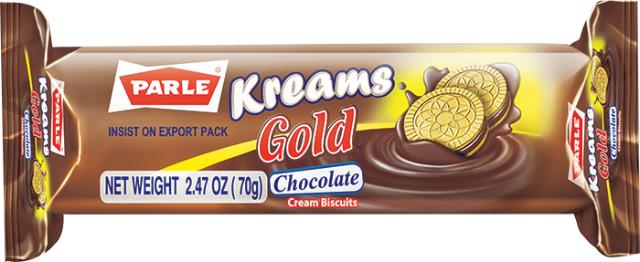 PARLE KREAMS GOLD CHOCOLATE 12X4X66.7 GM