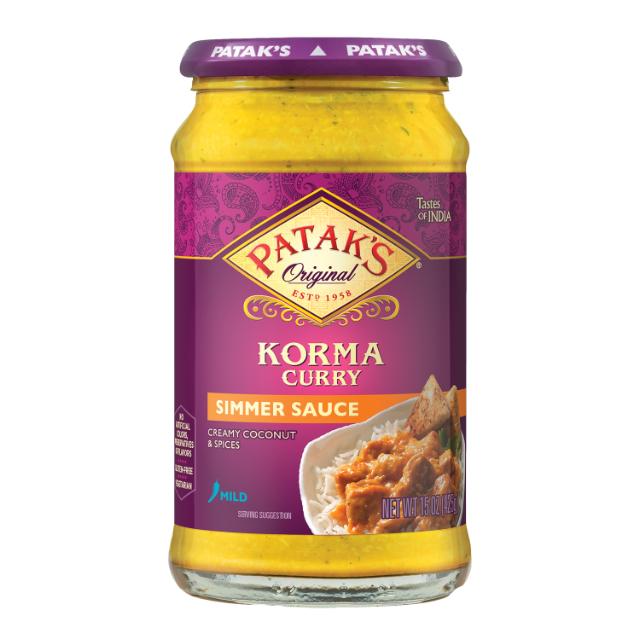 PATAK KORMA SAUCE BTL 6X15 OZ